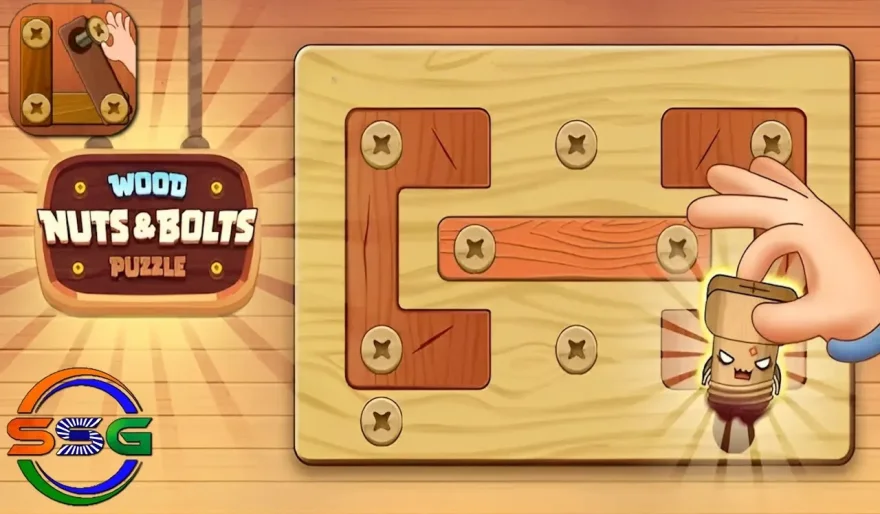Wood Nuts & Bolts Puzzle: A Charmingly Simple Delight for Puzzle Enthusiasts